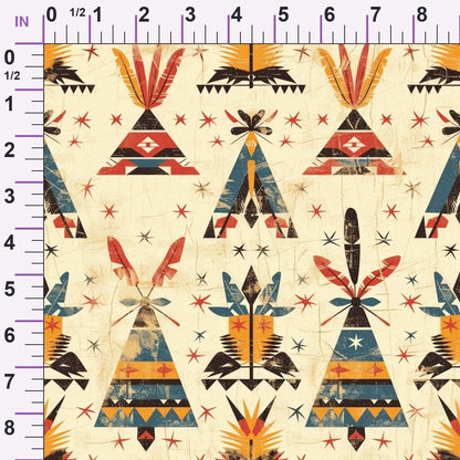Chieftain Spirit Pattern 11 Minky Fabric