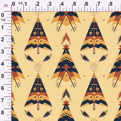 Chieftain Spirit Pattern 2 Minky Fabric