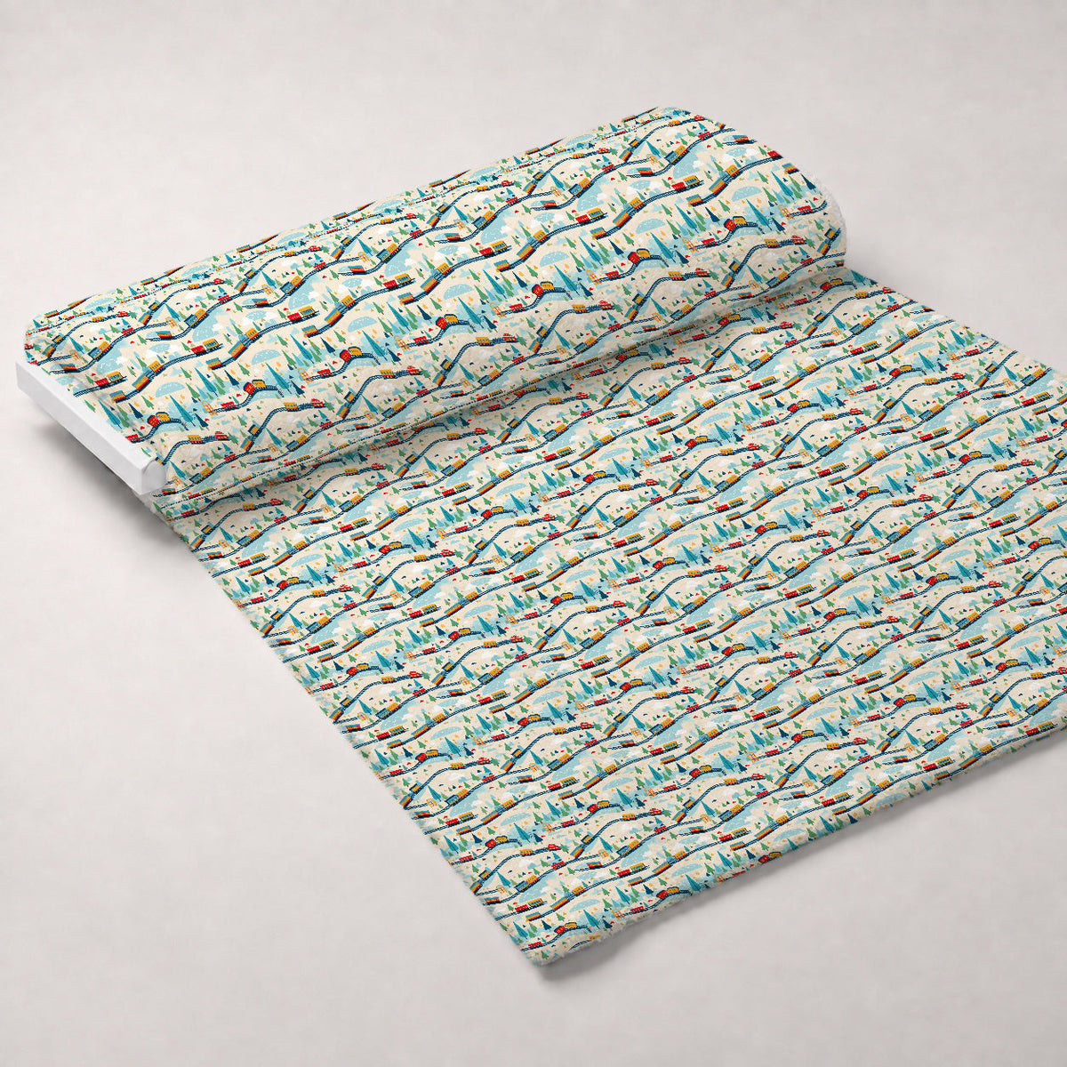 Choo Choo Village Pattern 22 Minky Fabric