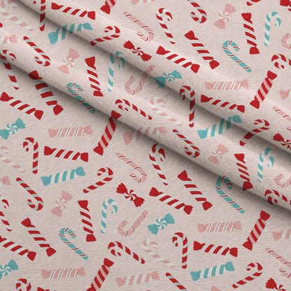 Christmas Treats Candy Pattern 1 Minky Fabric