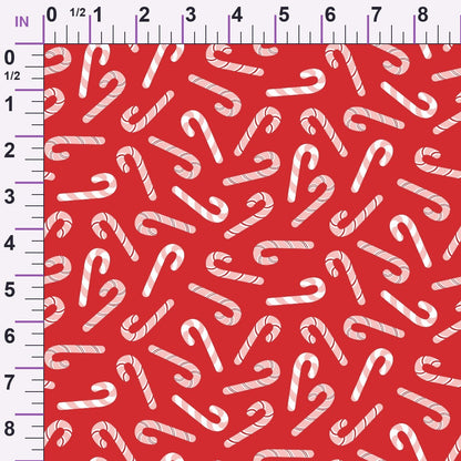 Christmas Treats Candy Pattern 2 Minky Fabric
