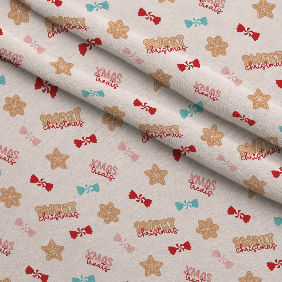 Christmas Treats Candy Pattern 4 Minky Fabric