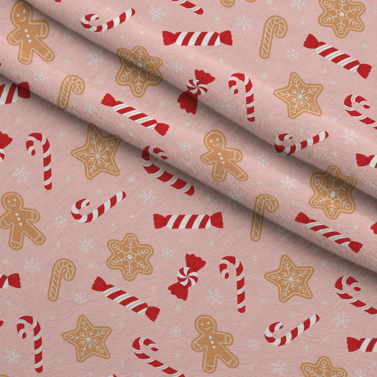 Christmas Treats Candy Pattern 5 Minky Fabric