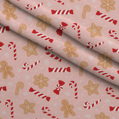 Christmas Treats Candy Pattern 5 Minky Fabric