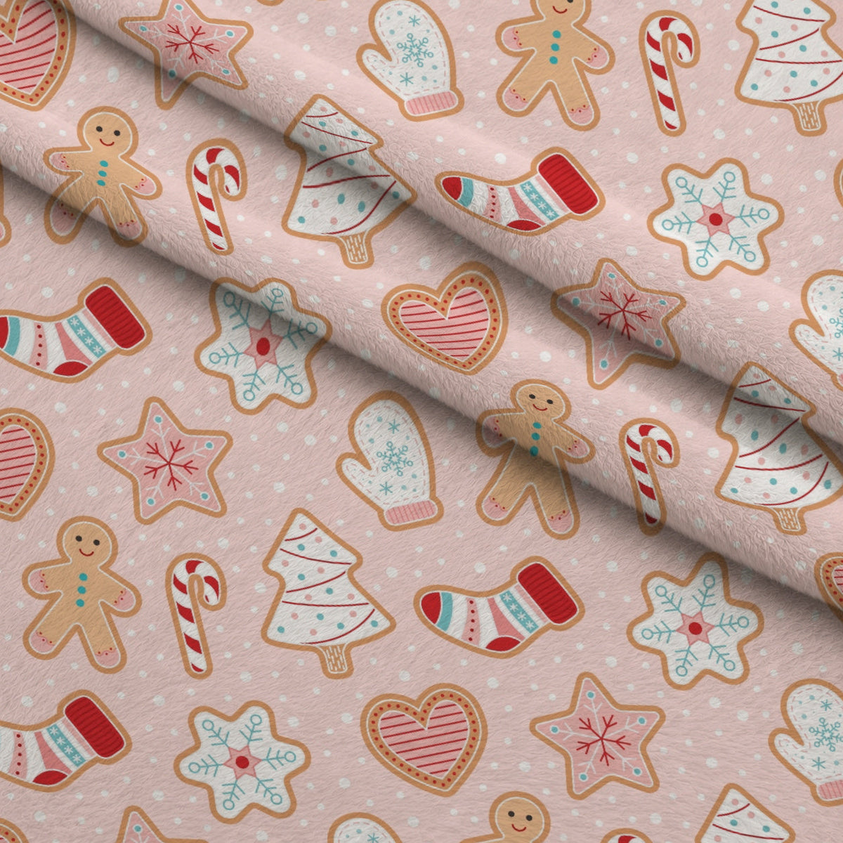 Christmas Treats Candy Pattern 6 Minky Fabric
