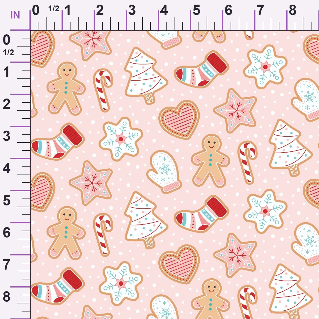 Christmas Treats Candy Pattern 6 Minky Fabric