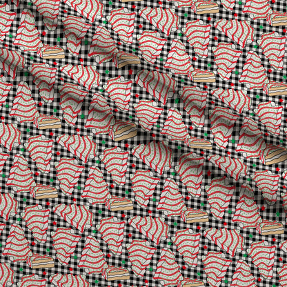 Christmas Tree Cakes Pattern 1 Minky Fabric