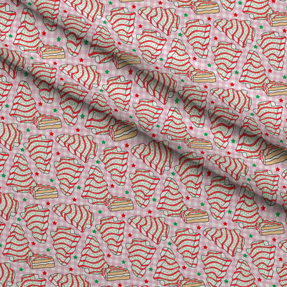 Christmas Tree Cakes Pattern 2 Minky Fabric