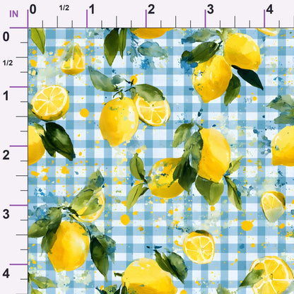 Citrus Picnic Pattern 1 Minky Fabric