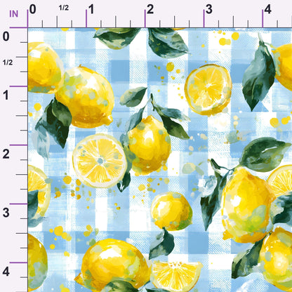 Citrus Picnic Pattern 2 Minky Fabric