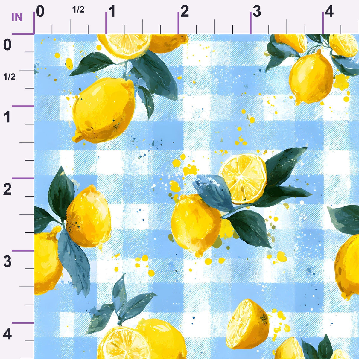 Citrus Picnic Pattern 3 Minky Fabric