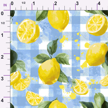 Citrus Picnic Pattern 5 Minky Fabric