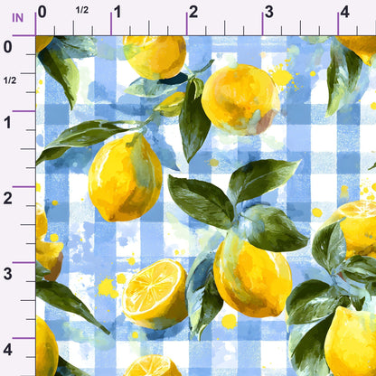 Citrus Picnic Pattern 6 Minky Fabric