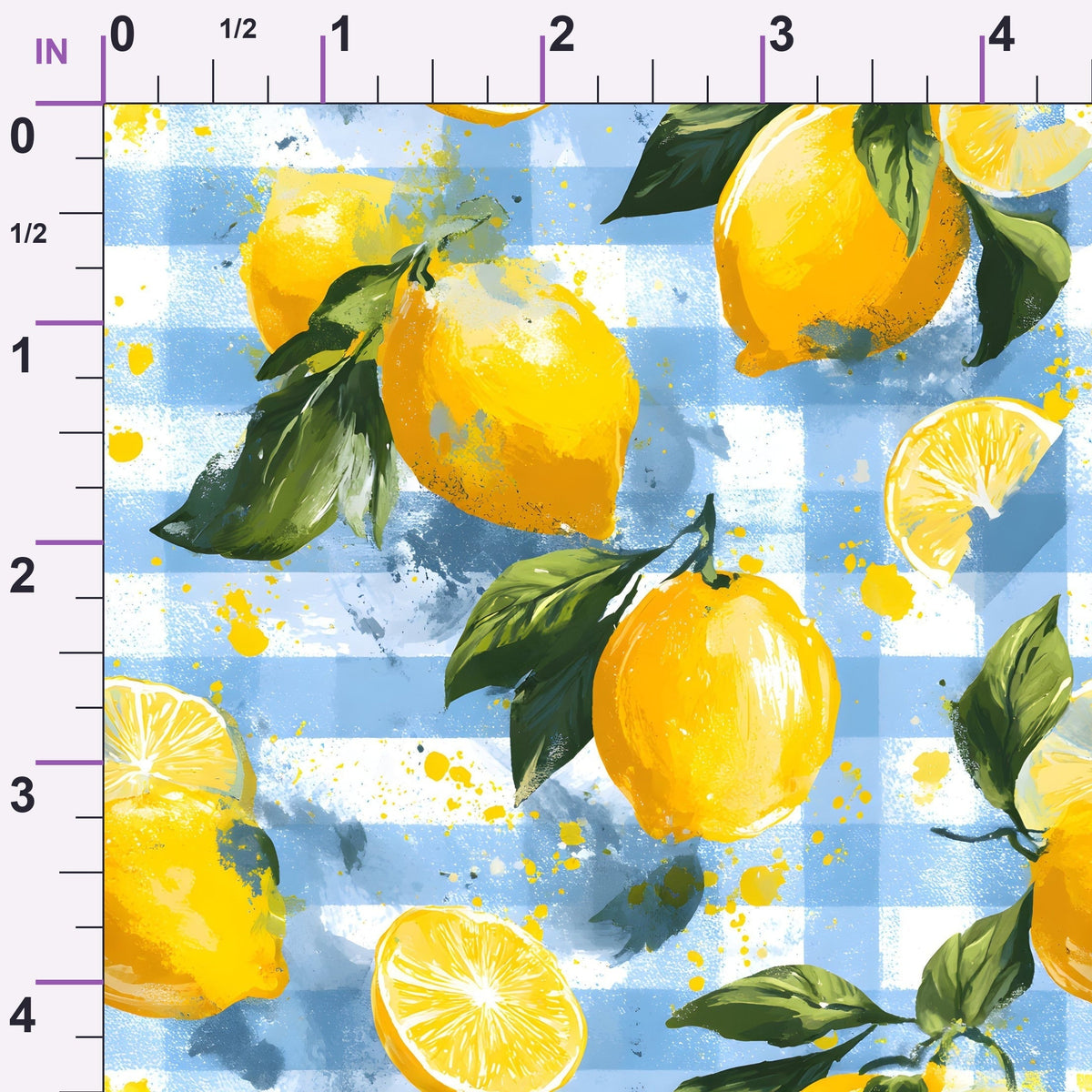 Citrus Picnic Pattern 7 Minky Fabric