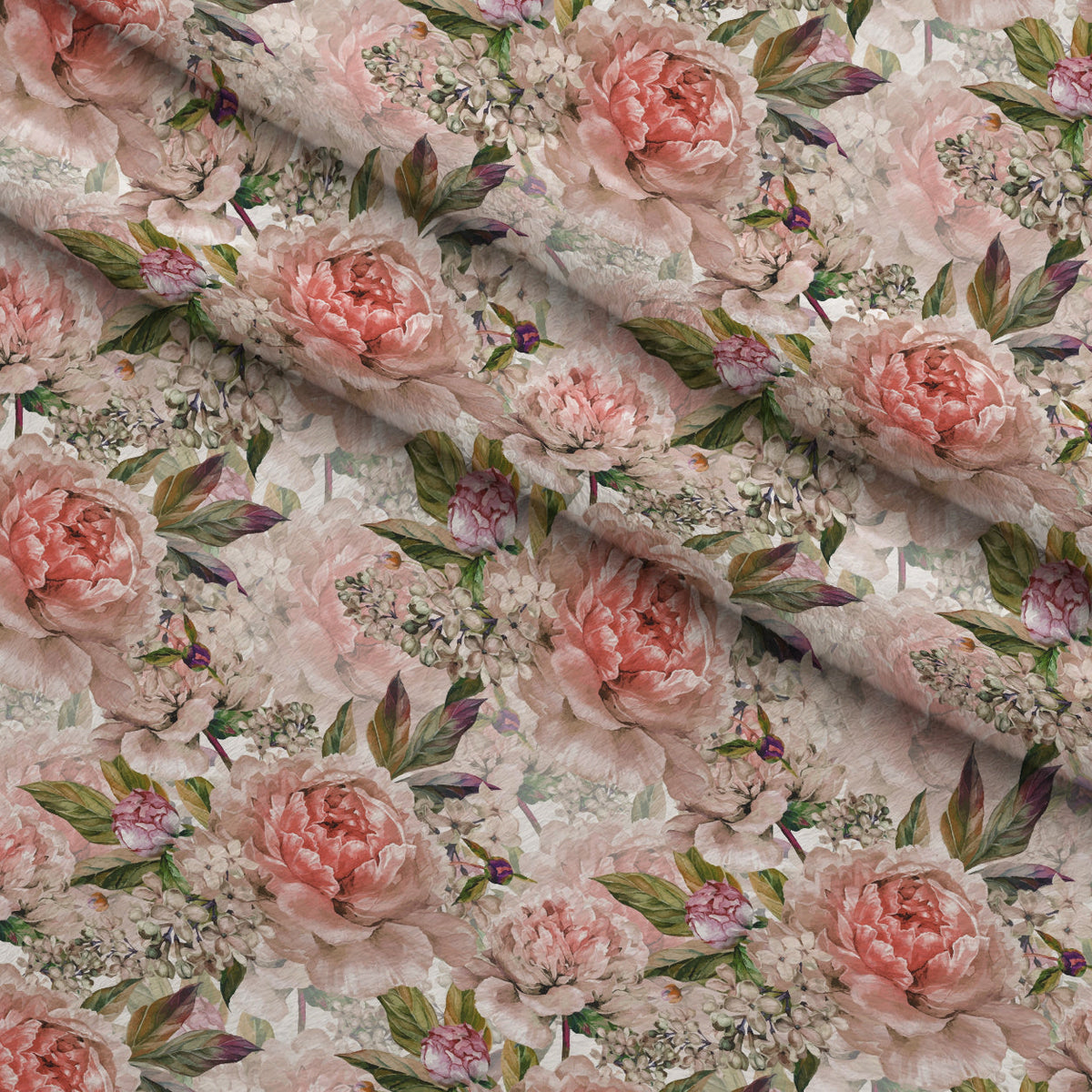 Classic Floral Pattern 1 Minky Fabric