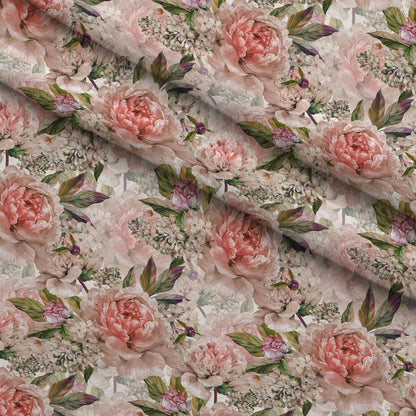 Classic Floral Pattern 1 Minky Fabric