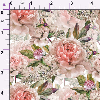 Classic Floral Pattern 1 Minky Fabric