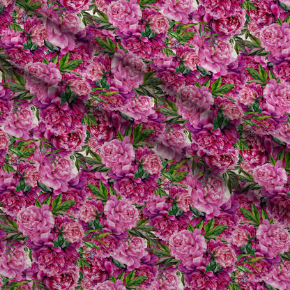 Classic Floral Pattern 2 Minky Fabric