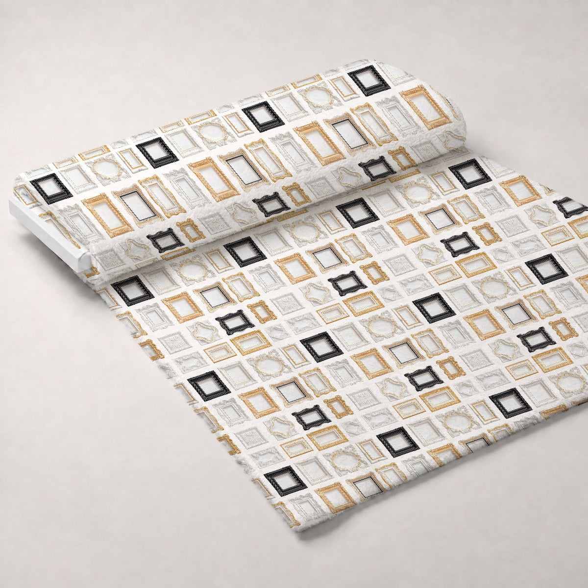 Classic Picture Frames Pattern Minky Fabric