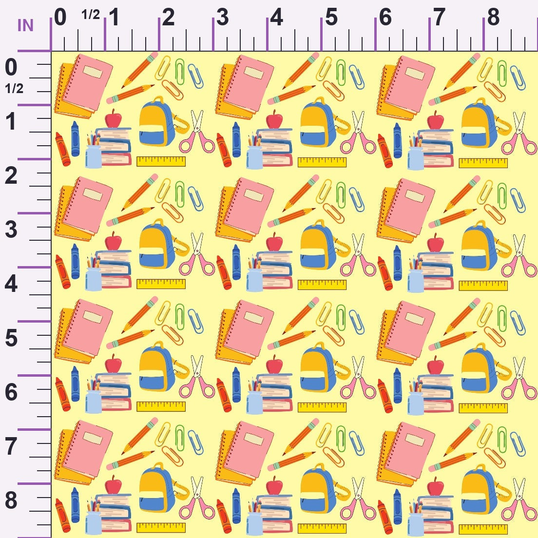 Classroom Doodles Pattern 11 Minky Fabric
