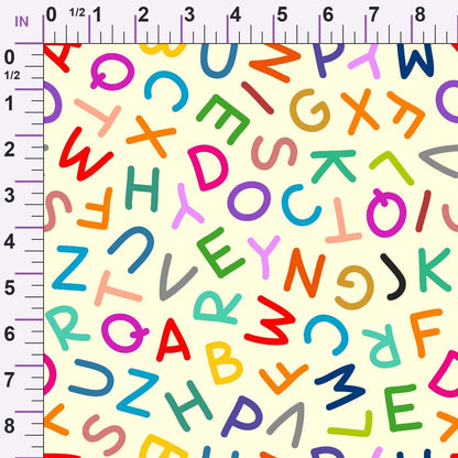 Classroom Doodles Pattern 16 Minky Fabric