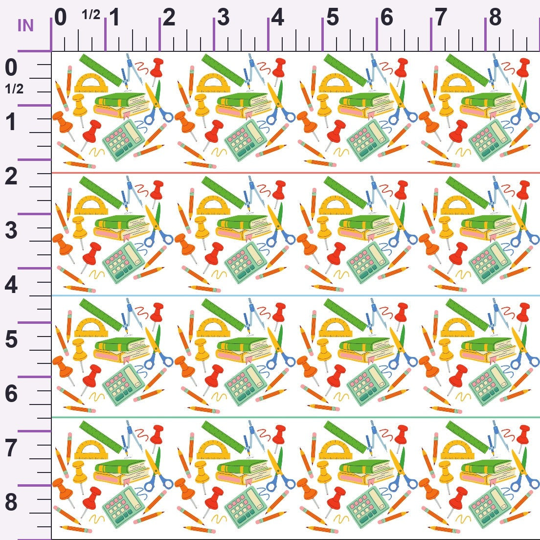 Classroom Doodles Pattern 7 Minky Fabric