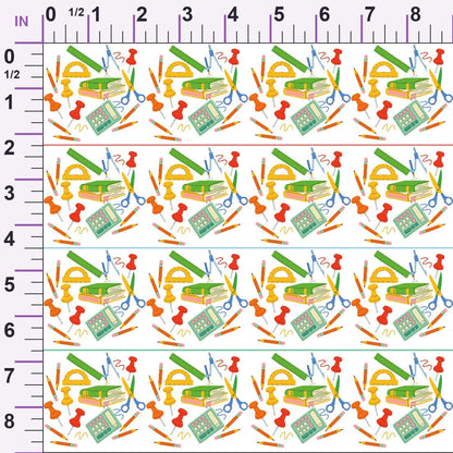 Classroom Doodles Pattern 7 Minky Fabric