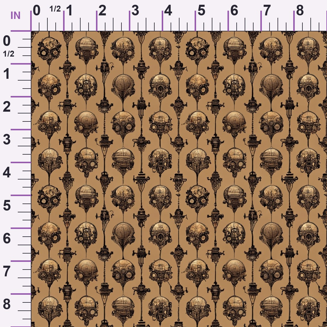 Clockwork Skies Pattern 1 Minky Fabric