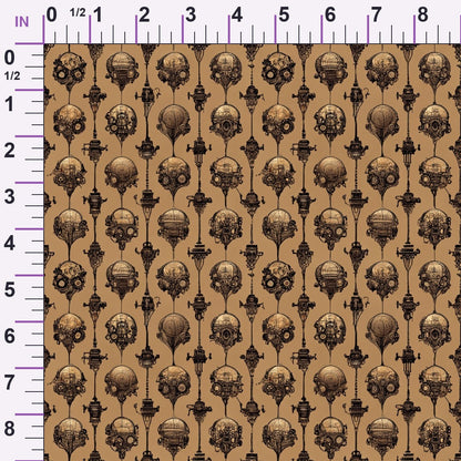 Clockwork Skies Pattern 1 Minky Fabric