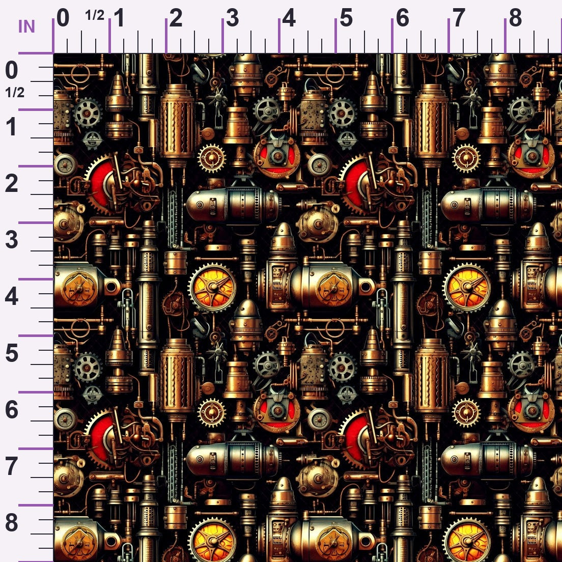 Clockwork Skies Pattern 2 Minky Fabric