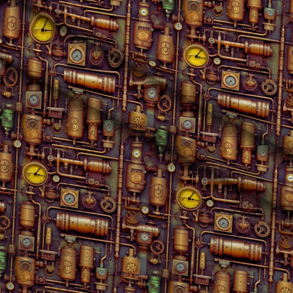 Clockwork Skies Pattern 3 Minky Fabric
