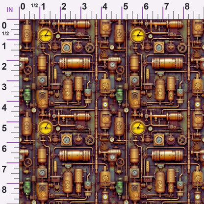 Clockwork Skies Pattern 3 Minky Fabric