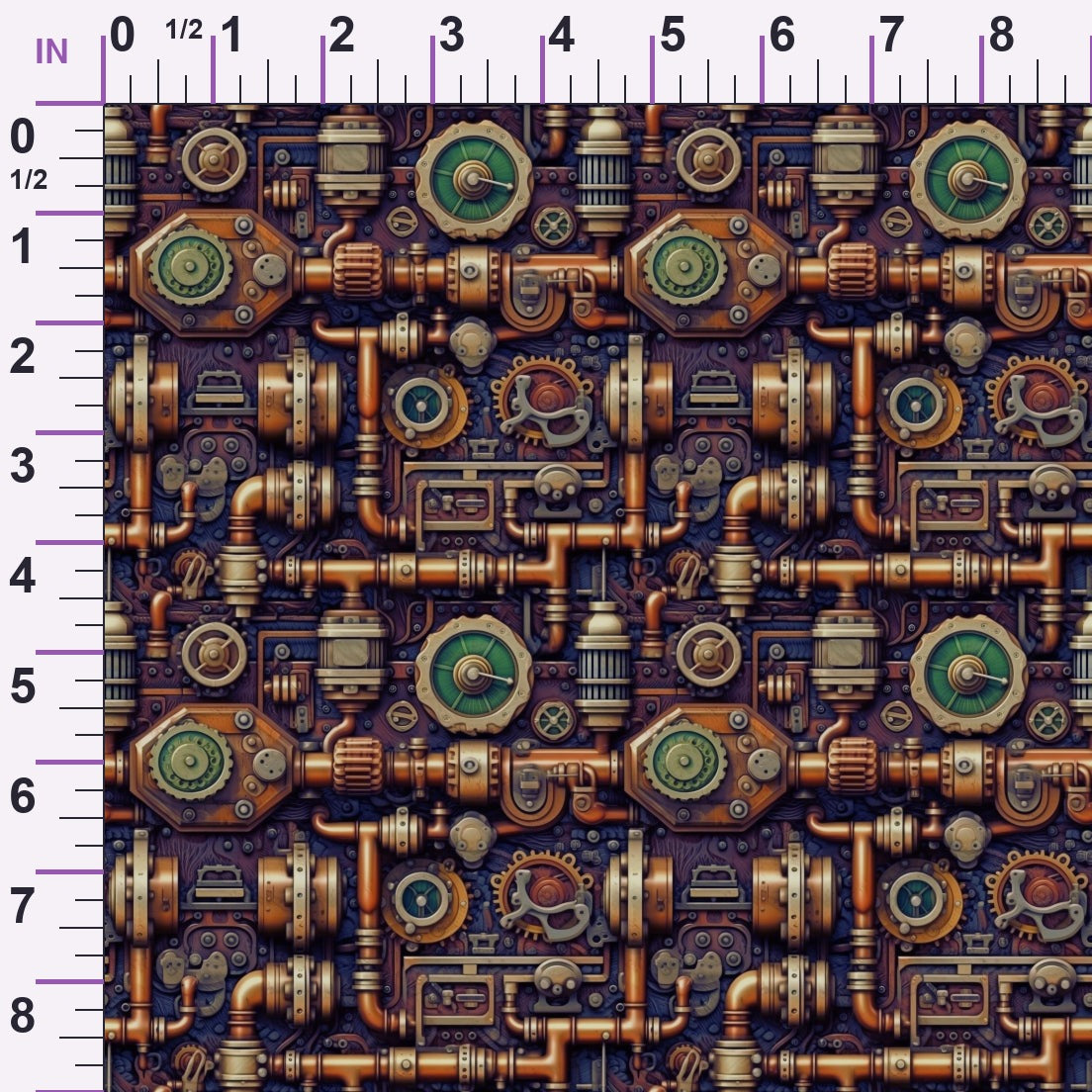 Clockwork Skies Pattern 4 Minky Fabric