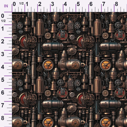 Clockwork Skies Pattern 5 Minky Fabric