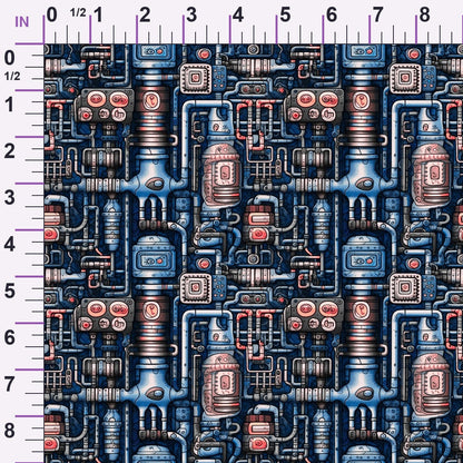 Clockwork Skies Pattern 7 Minky Fabric
