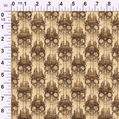 Clockwork Skies Pattern 8 Minky Fabric