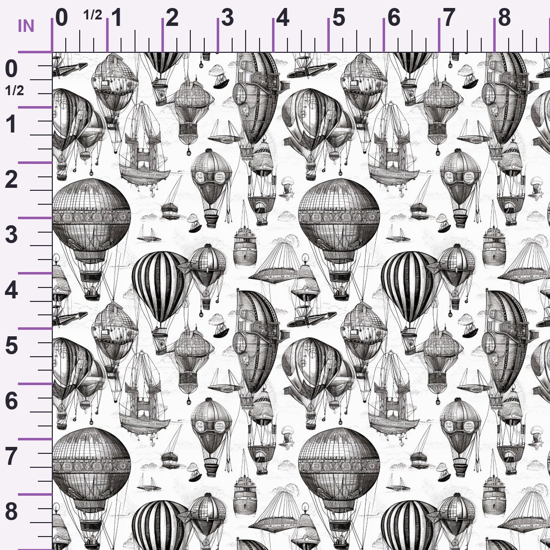 Clockwork Skies Pattern 9 Minky Fabric
