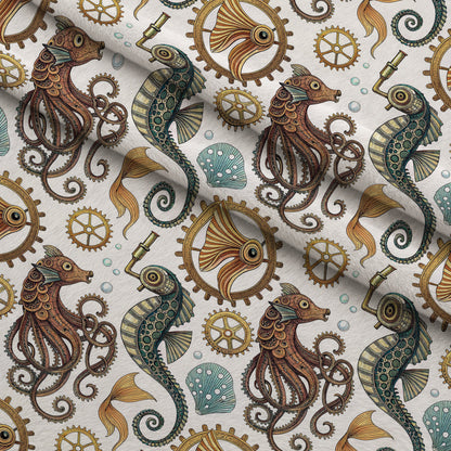 Clockwork Tides Pattern 1 Minky Fabric