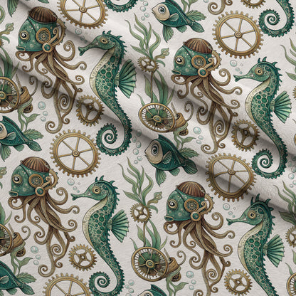 Clockwork Tides Pattern 10 Minky Fabric