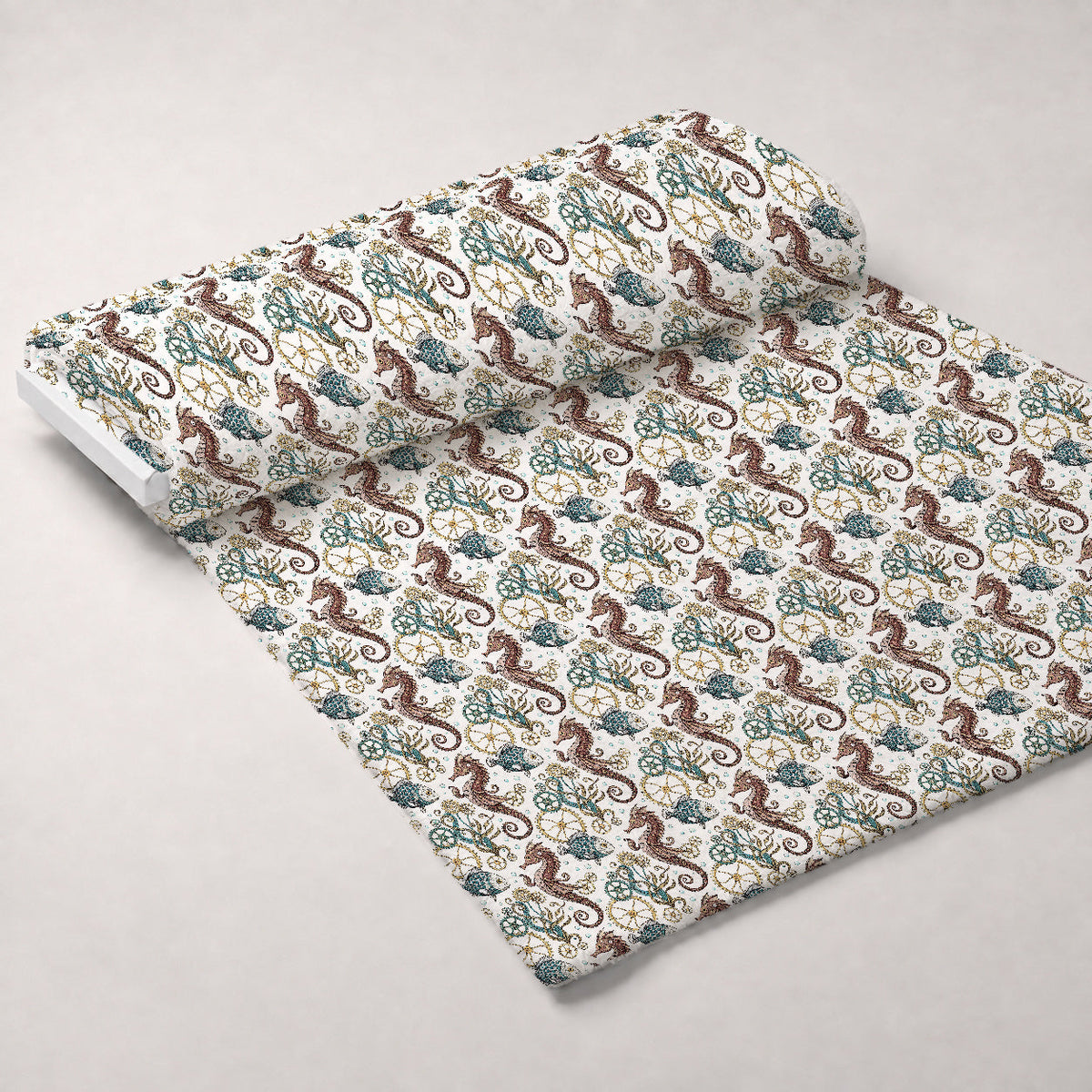Clockwork Tides Pattern 5 Minky Fabric