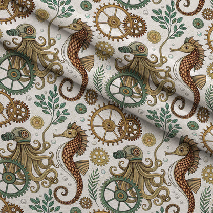 Clockwork Tides Pattern 7 Minky Fabric