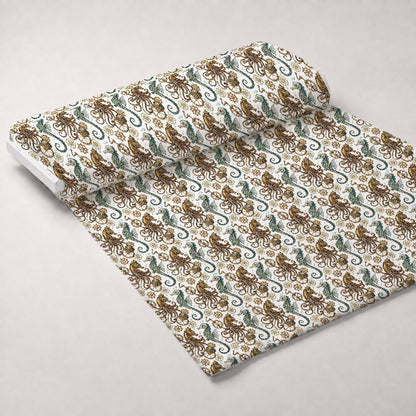 Clockwork Tides Pattern 9 Minky Fabric