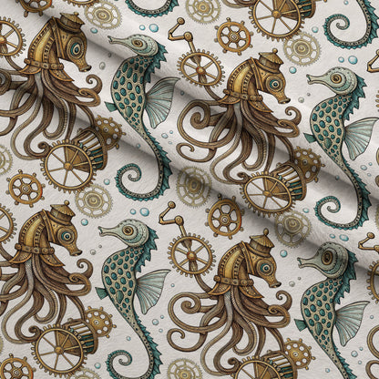 Clockwork Tides Pattern 9 Minky Fabric