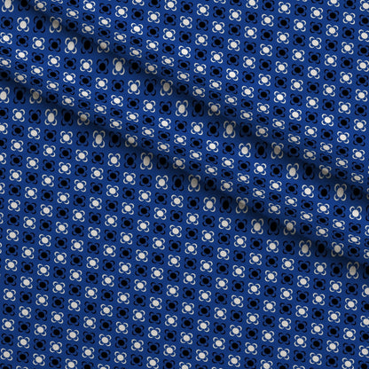 Cobalt Paisley Pattern 1 Minky Fabric