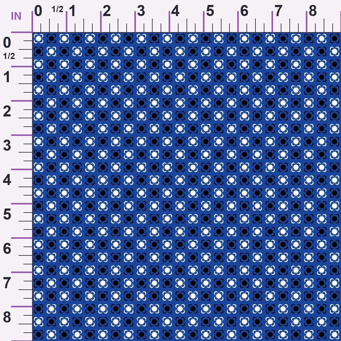 Cobalt Paisley Pattern 1 Minky Fabric