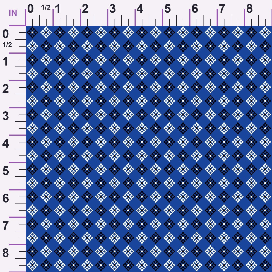 Cobalt Paisley Pattern 5 Minky Fabric