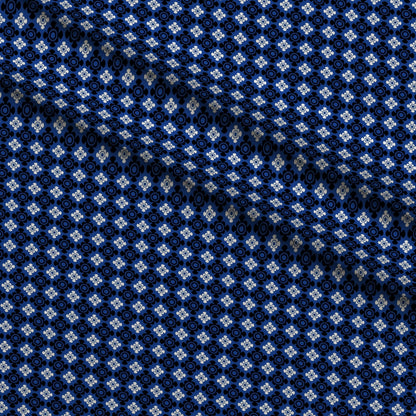 Cobalt Paisley Pattern 8 Minky Fabric