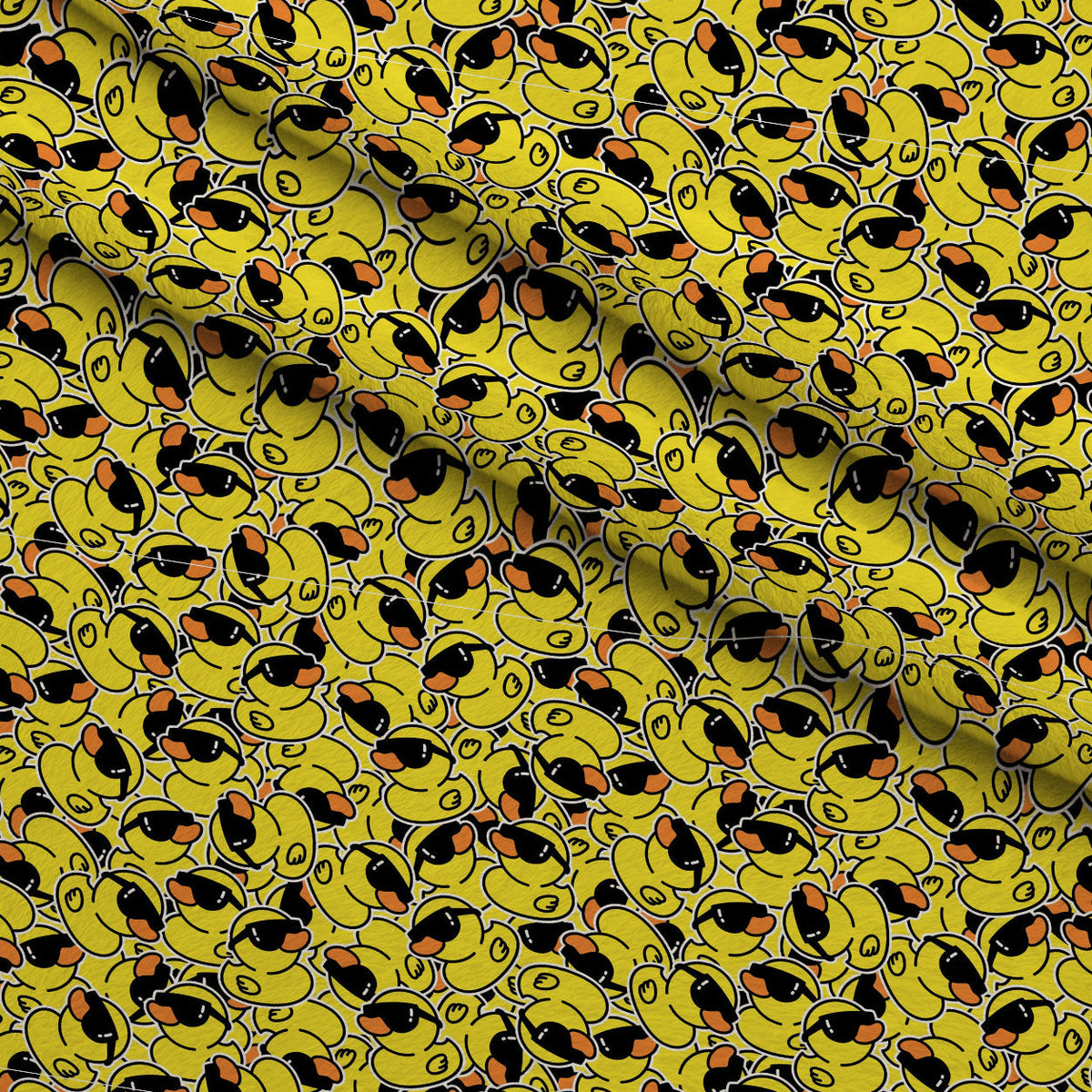 Cool Rubber Ducks Minky Fabric
