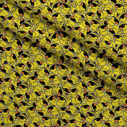 Cool Rubber Ducks Minky Fabric