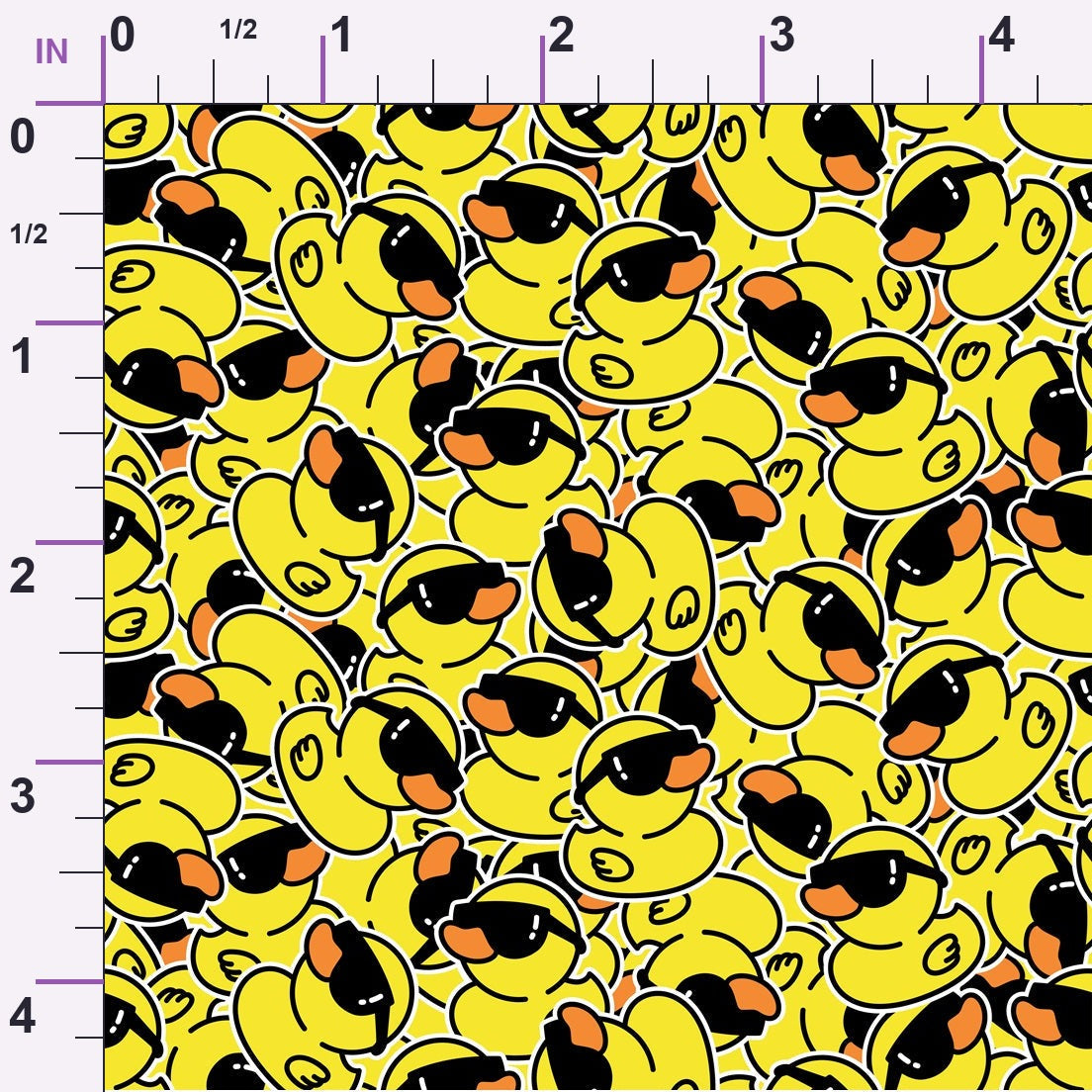 Cool Rubber Ducks Minky Fabric
